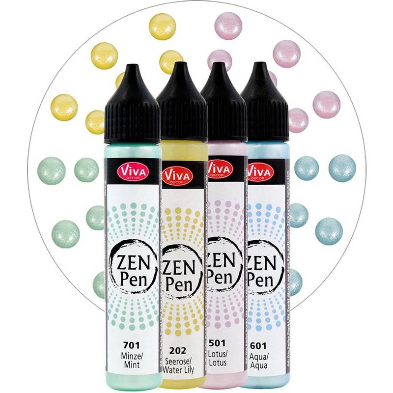 ViVA DECOR Zen-Pen Farbset "Leichtigkeit", 4er Set