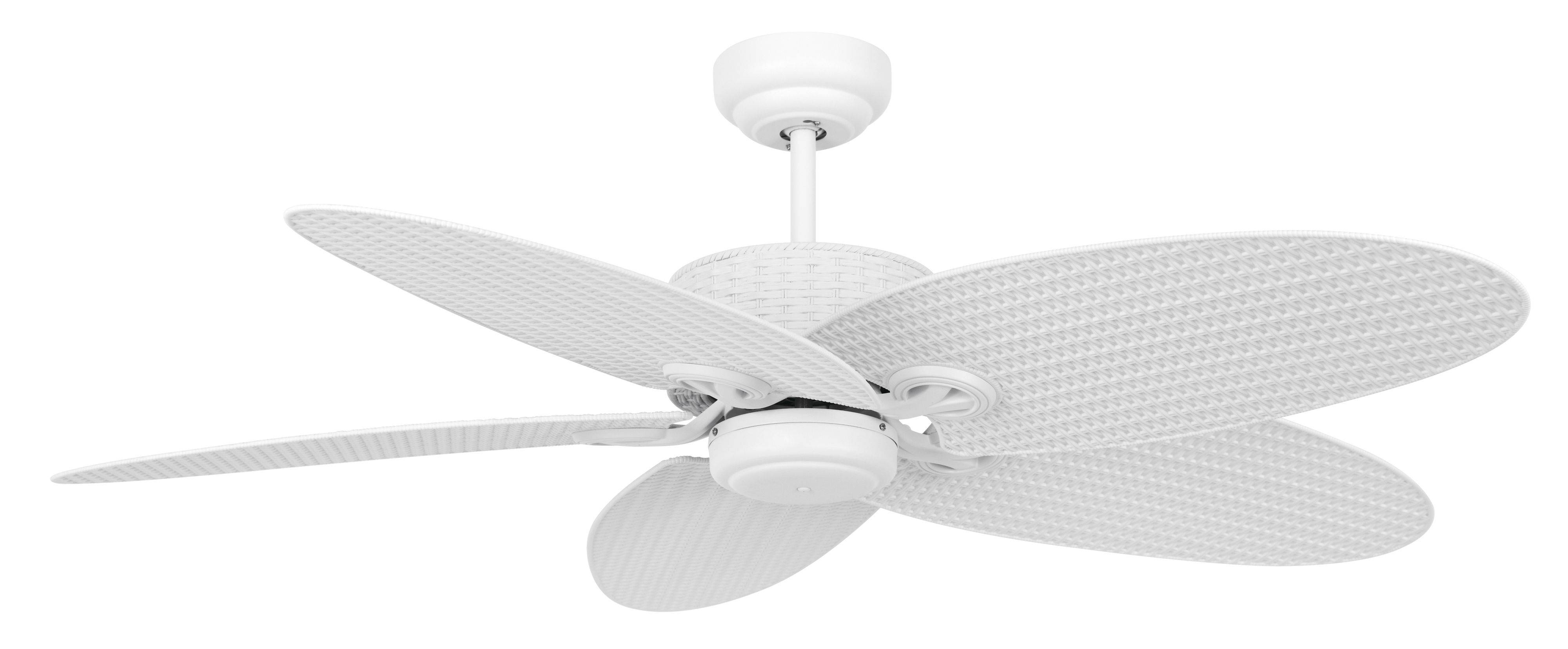 Deckenventilator Fijian II Weiß mit Wandschalter