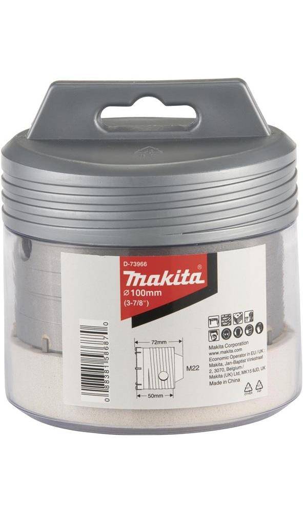 makita Hohlbohrkrone D-73966 D.100mm Arbeits-L.50mm HM 10Zhne