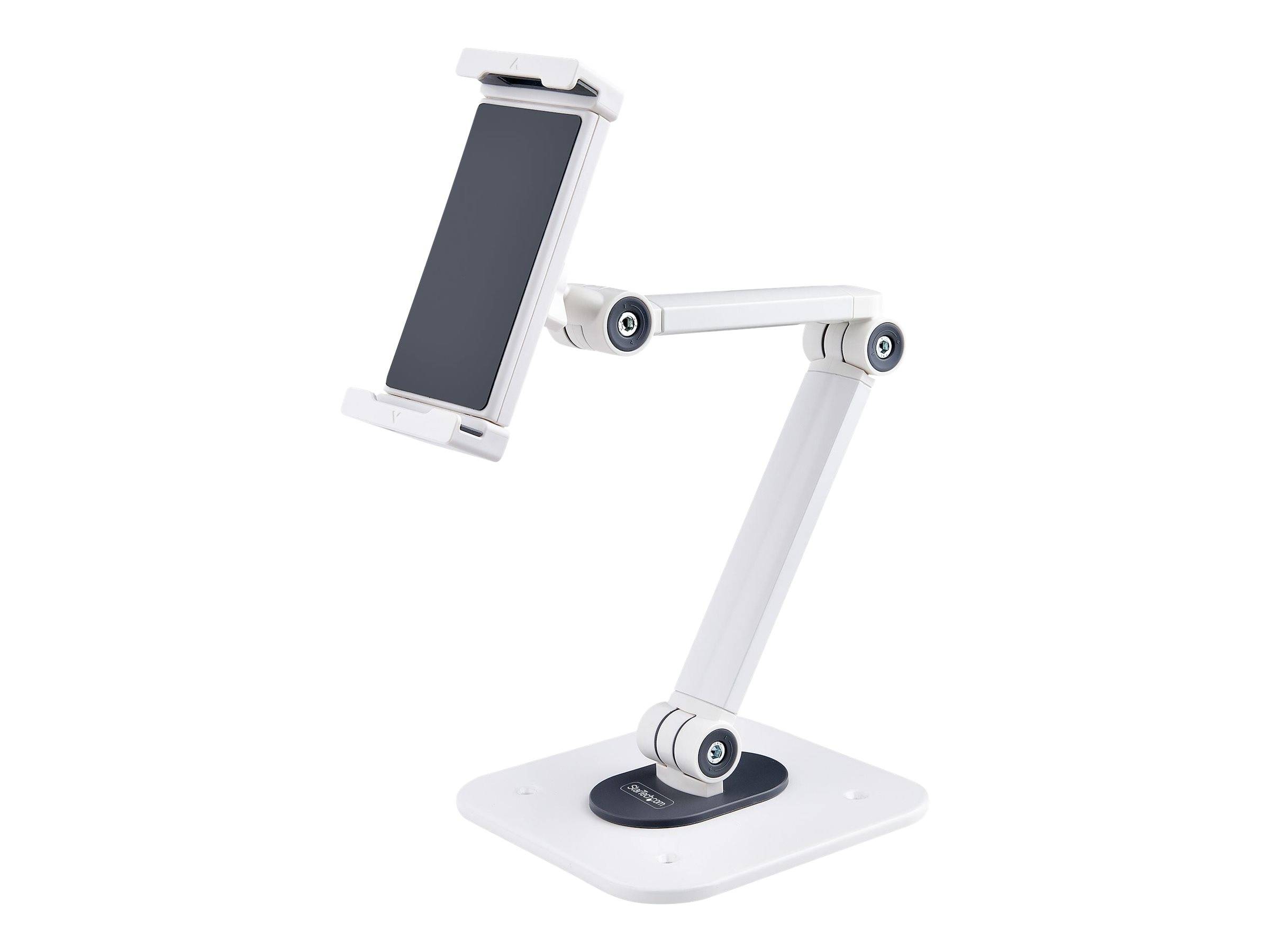 StarTech.com Adjustable Tablet Stand for Desk, Desk/Wall Mountable, Supports Up to 2.2lb, Universal Tablet Stand Holder