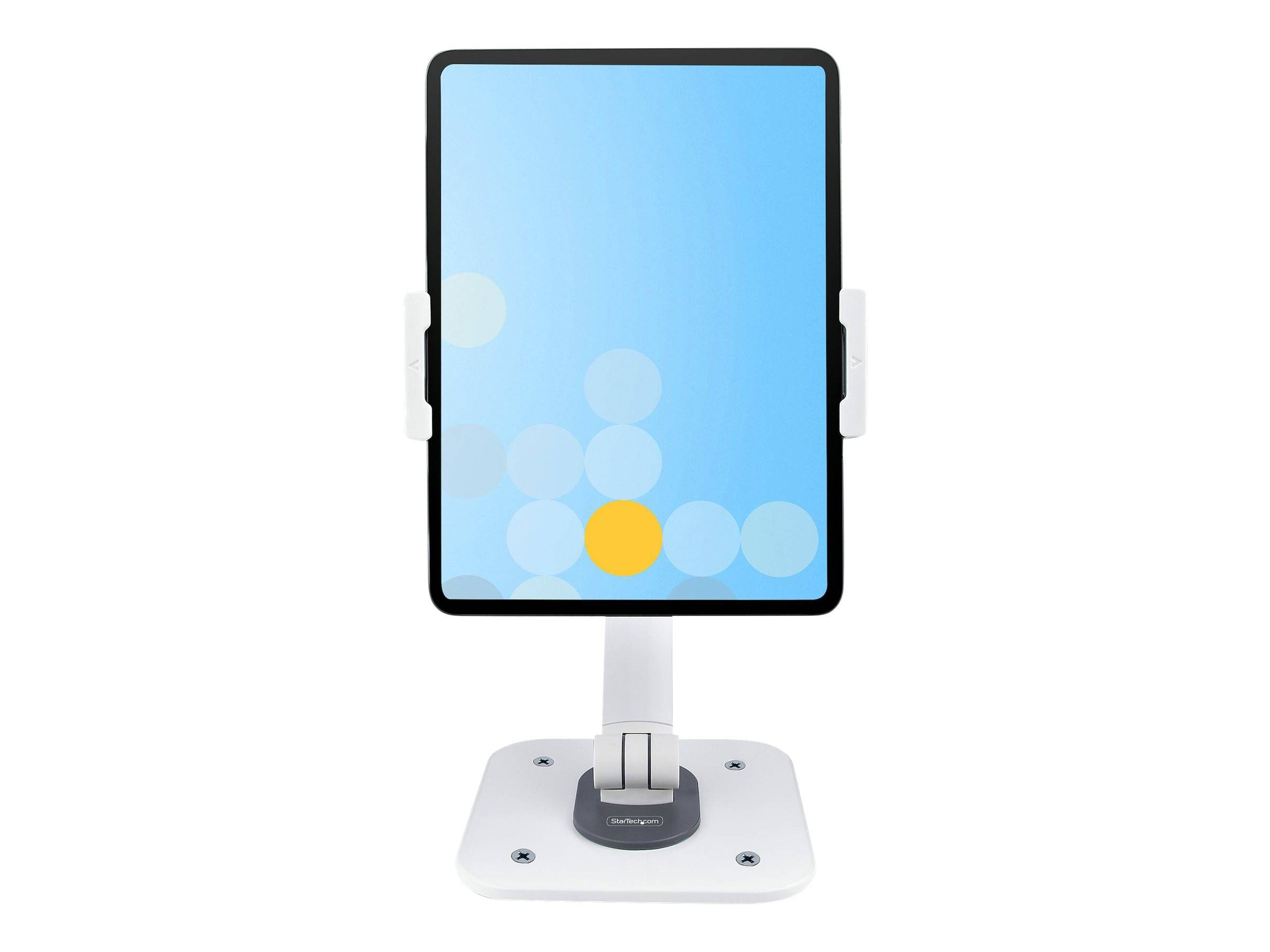 StarTech.com Adjustable Tablet Stand for Desk, Desk/Wall Mountable, Supports Up to 2.2lb, Universal Tablet Stand Holder