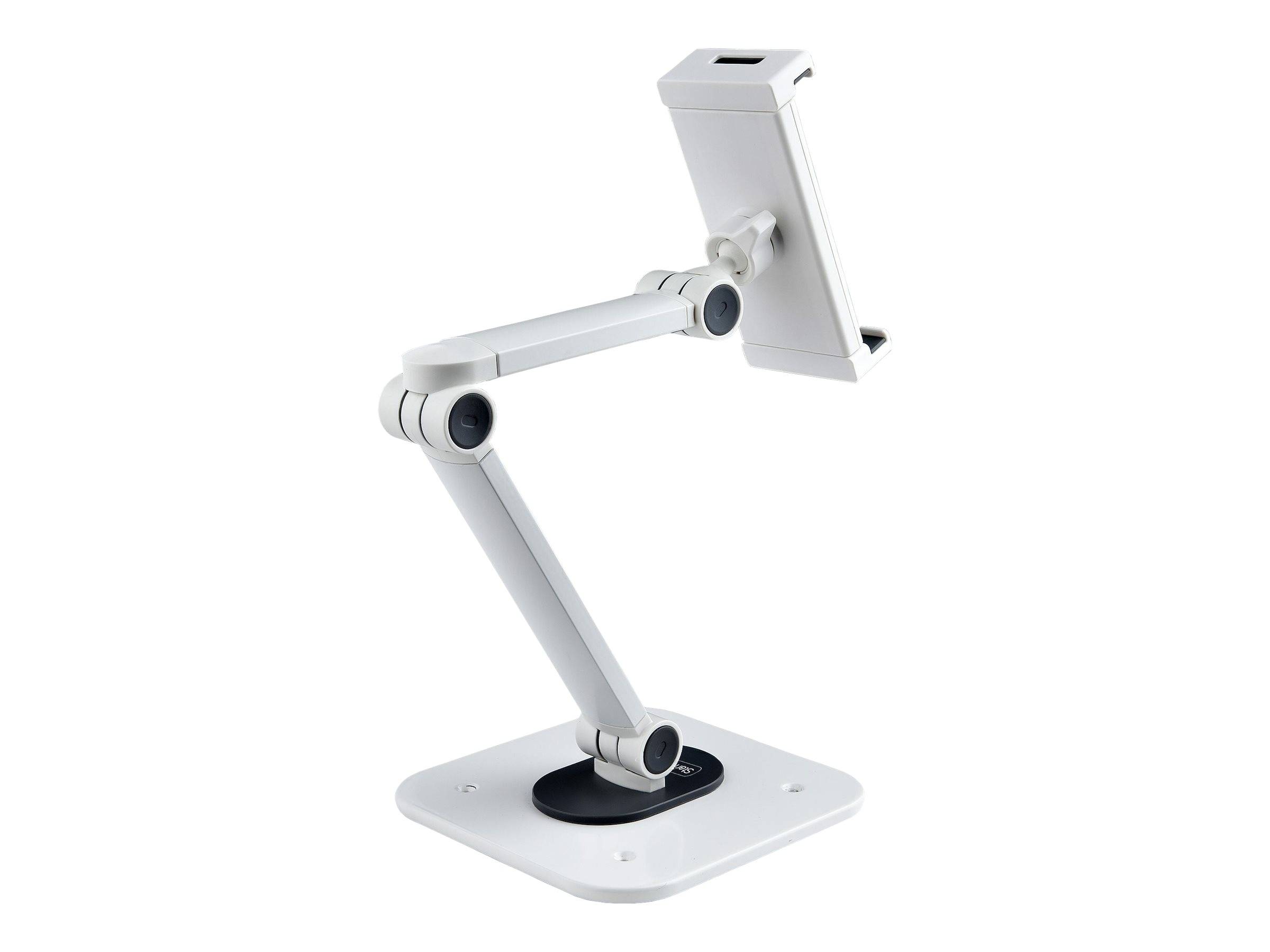 StarTech.com Adjustable Tablet Stand for Desk, Desk/Wall Mountable, Supports Up to 2.2lb, Universal Tablet Stand Holder