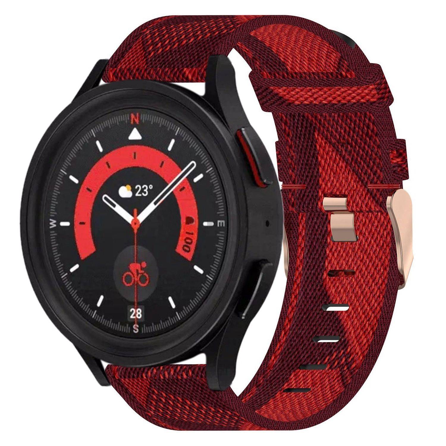 Für Samsung Galaxy Watch FE 6 5 4 Normal Pro Classic Nylon Armband