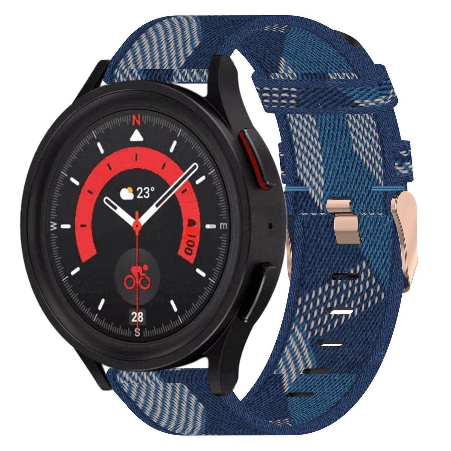 Für Samsung Galaxy Watch FE 6 5 4 Normal Pro Classic Nylon Armband