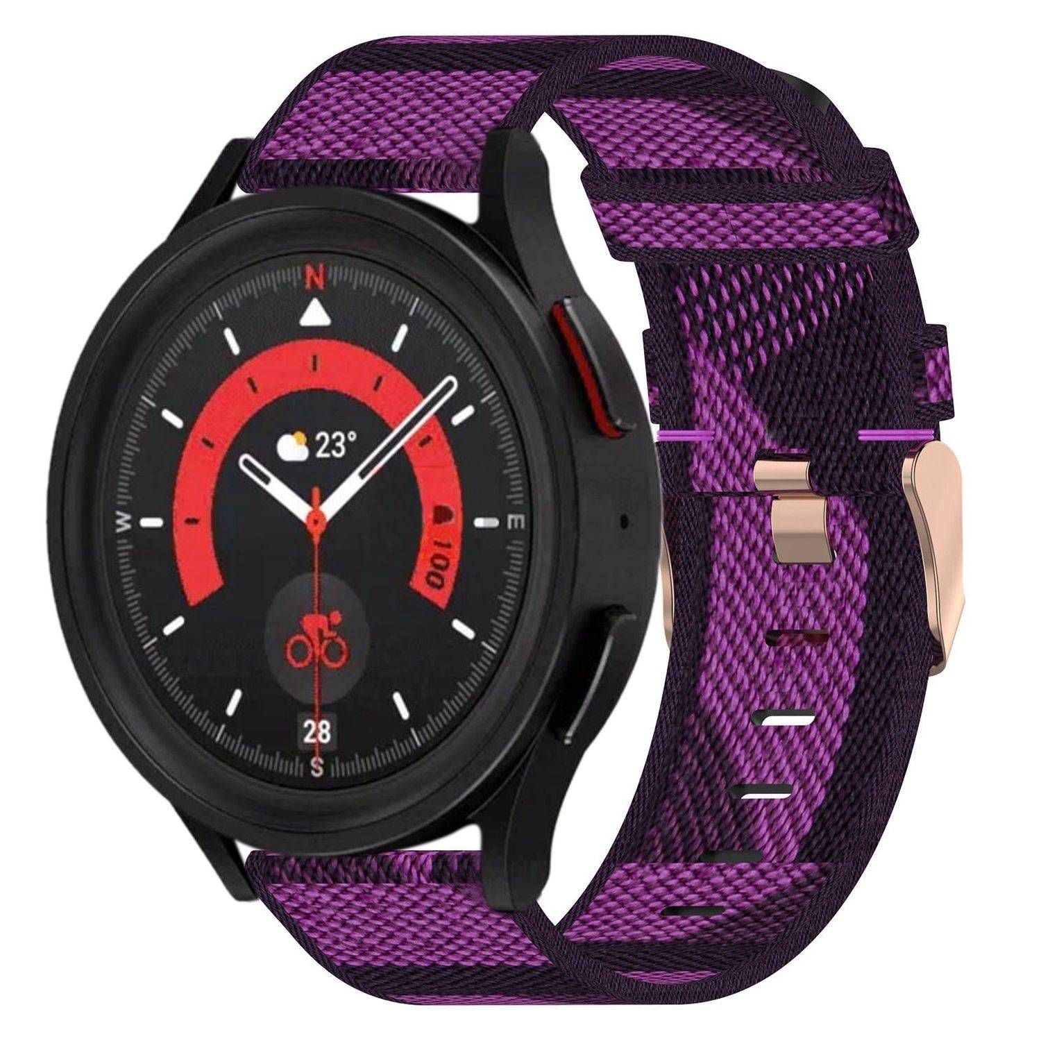 Für Samsung Galaxy Watch FE 6 5 4 Normal Pro Classic Nylon Armband