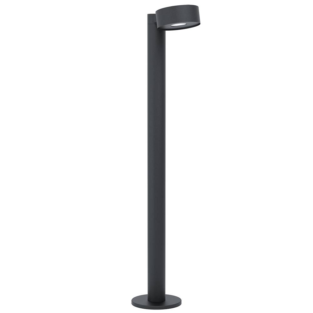 Wegeleuchten schwarz LED Wegeleuchte Außen Pollerleuchte Außen, IP44 Wetterfest, Metall schwarz, 1x LED 6W 500Lm 3000K, LxBxH 14x22x82cm
