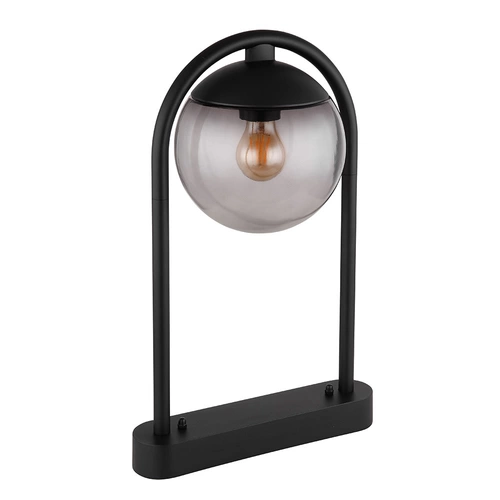 Außenstandleuchte Wegeleuchte Terrassen Lampe Außenbereich Stehlampe Glaskugel, IP44 Retro, Metall schwarz rauchfarben, 1x E27 Fassung, HxBxÜ 50x20 Außenstandleuchte Wegeleuchte Terrassen Lampe Außenbereich Stehlampe Glaskugel, IP44 Retro, Metall schwarz rauchfarben, 1x E27 Fassung, HxBxÜ 50x20