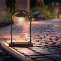 Außenstandleuchte Wegeleuchte Terrassen Lampe Außenbereich Stehlampe Glaskugel, IP44 Retro, Metall schwarz rauchfarben, 1x E27 Fassung, HxBxÜ 50x20 Außenstandleuchte Wegeleuchte Terrassen Lampe Außenbereich Stehlampe Glaskugel, IP44 Retro, Metall schwarz rauchfarben, 1x E27 Fassung, HxBxÜ 50x20