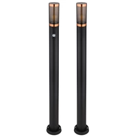 Standleuchte Außenbeleuchtung Stehleuchte rauch Kupfer Außen mit Bewegungsmelder Garten Edelstahl, Kunststoff, 1x E27, DxH 7,6x110 cm, 2er Set Standleuchte Außenbeleuchtung Stehleuchte rauch Kupfer Außen mit Bewegungsmelder Garten Edelstahl, Kunststoff, 1x E27, DxH 7,6x110 cm, 2er Set