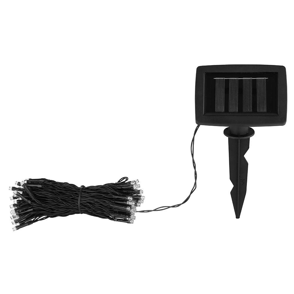 Solar Lichterkette Farbwechsel Lichterkette Solarleuchte Erdspieß Solarlichterkette RGB Außen, Zuleitung 2m, 100x RGB LED bunt, L 1190 cm