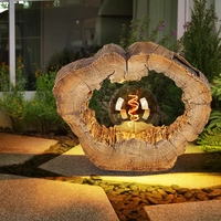 Solarlampe Outdoor Garten Solarleuchte LED Solar Außenlampe Gartendeko Baumscheibe Holzoptik braun, Kunststoff , 1x LED warmweiß, LxBxH 30,5x8,5x25 Solarlampe Outdoor Garten Solarleuchte LED Solar Außenlampe Gartendeko Baumscheibe Holzoptik braun, Kunststoff , 1x LED warmweiß, LxBxH 30,5x8,5x25