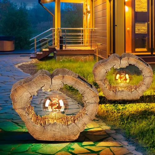 Solarlampe Outdoor Garten Solarleuchte LED Solar Außenlampe Gartendeko Baumscheibe Holzoptik braun, Kunststoff , 1x LED warmweiß, LxBxH 30,5x8,5x25 Solarlampe Outdoor Garten Solarleuchte LED Solar Außenlampe Gartendeko Baumscheibe Holzoptik braun, Kunststoff , 1x LED warmweiß, LxBxH 30,5x8,5x25