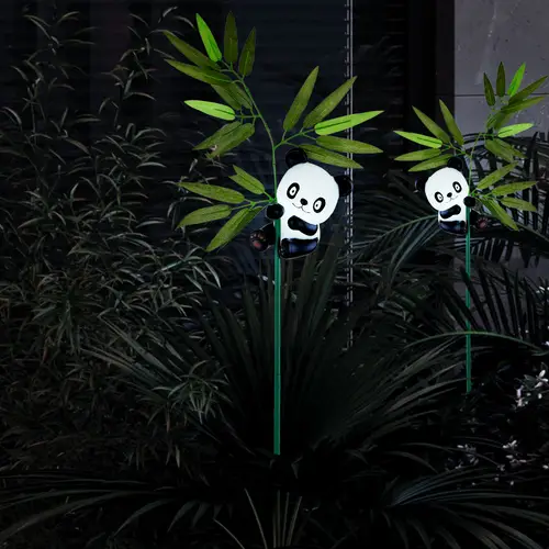 Außen Solarleuchte Panda Dekoleuchte Solarlampe Aussen Außenleuchte Steckleuchte Tierfigur, Akku, 1x LED warmweiß, H 70 cm, 3er Set Außen Solarleuchte Panda Dekoleuchte Solarlampe Aussen Außenleuchte Steckleuchte Tierfigur, Akku, 1x LED warmweiß, H 70 cm, 3er Set
