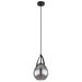 Pendellampe Hängeleuchte Esszimmerlampe, Moderne Pendelleuchte, Lampenschirm in Rauchglas Optik, Metall, schwarz, matt, 1x E27 Fassung, DxH 15x120 Pendellampe Hängeleuchte Esszimmerlampe, Moderne Pendelleuchte, Lampenschirm in Rauchglas Optik, Metall, schwarz, matt, 1x E27 Fassung, DxH 15x120