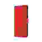 JAMCOVER Cover Smart Rot für Samsung Galaxy S21 FE - Schutzhülle, Handytasche im Buchformat