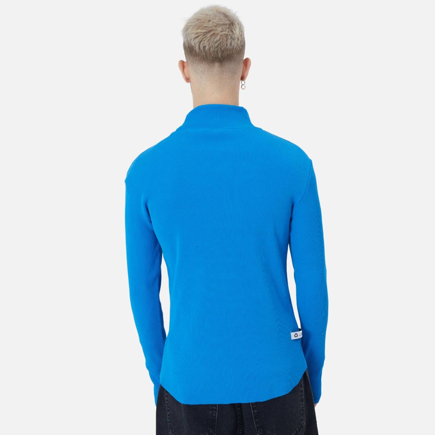 Herren Rundhals Sweatshirt Regular Fit Pullover S/M Blau