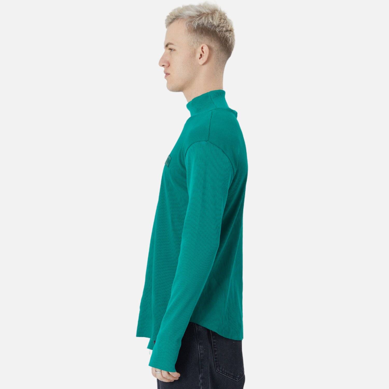 Herren Rundhals Sweatshirt Regular Fit Pullover S/M Grün