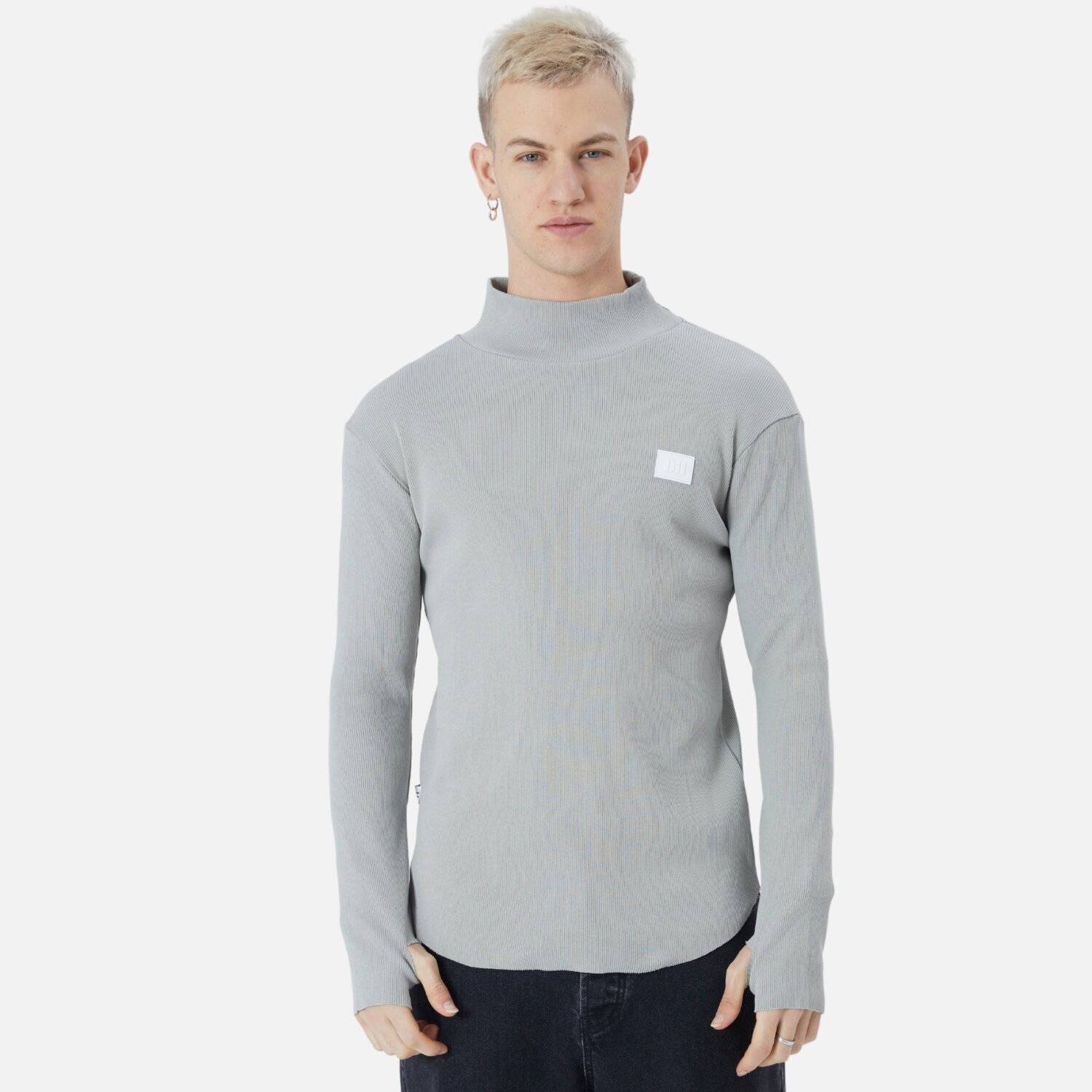 Herren Rundhals Sweatshirt Regular Fit Pullover L/XL Grau