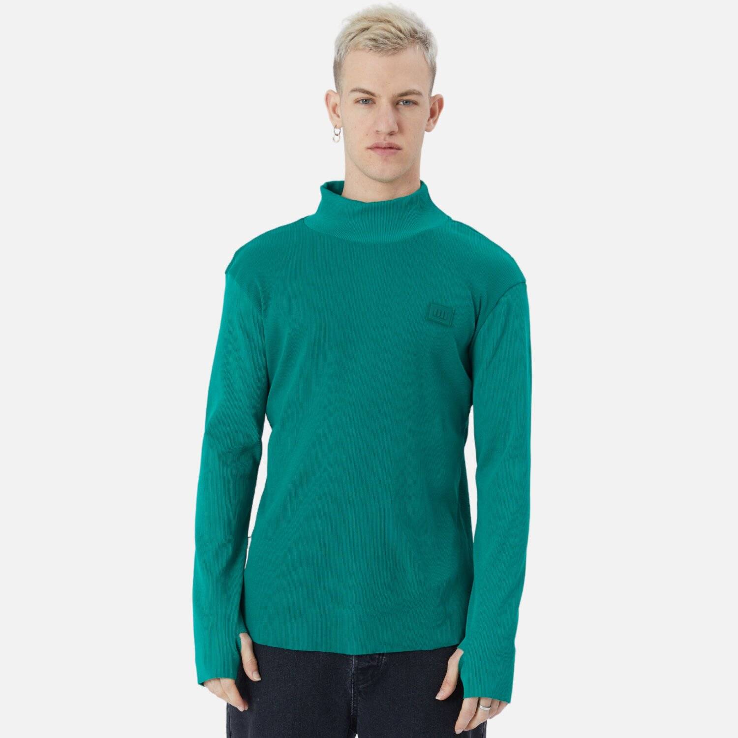 Herren Rundhals Sweatshirt Regular Fit Pullover L/XL Grün
