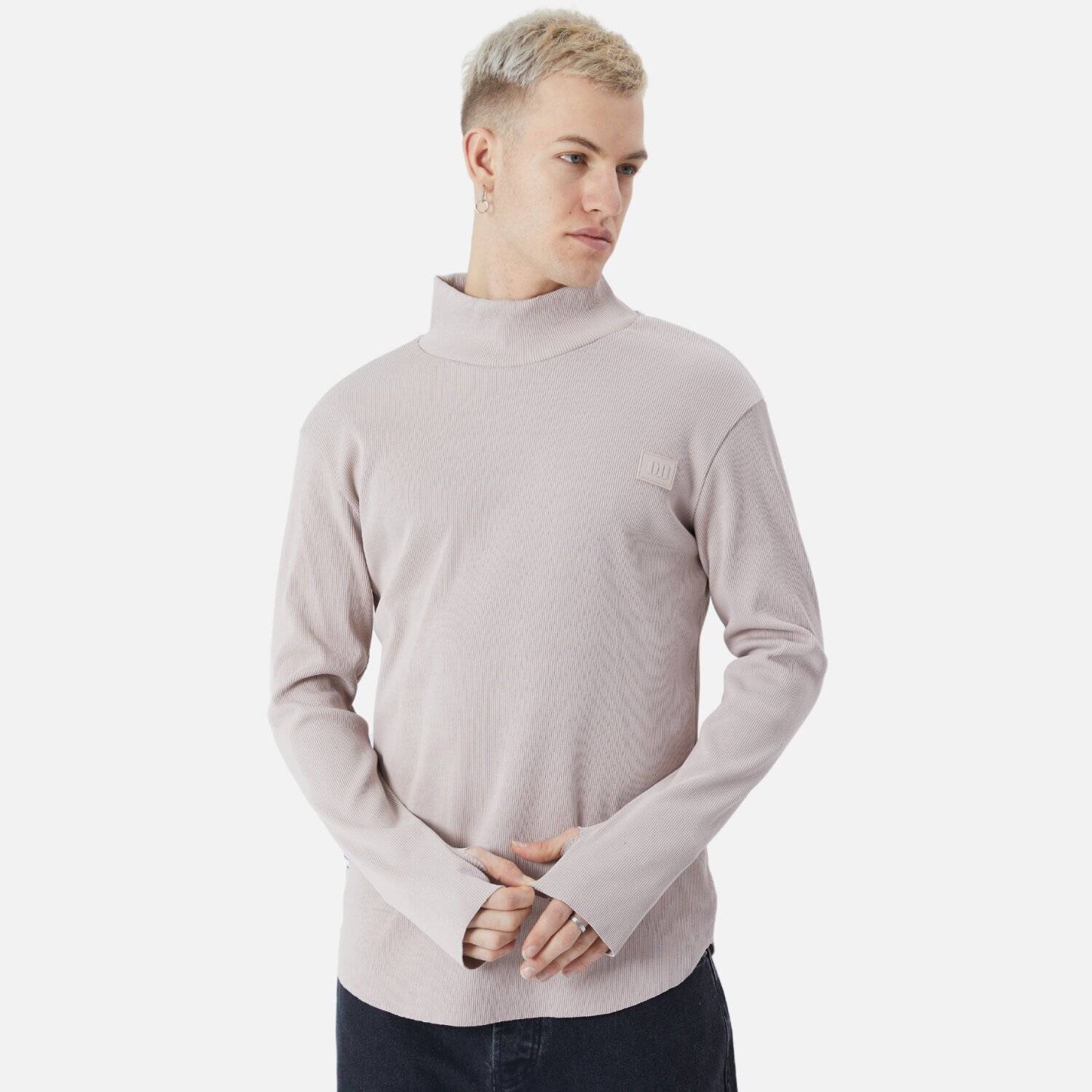 Herren Rundhals Sweatshirt Regular Fit Pullover L/XL Beige