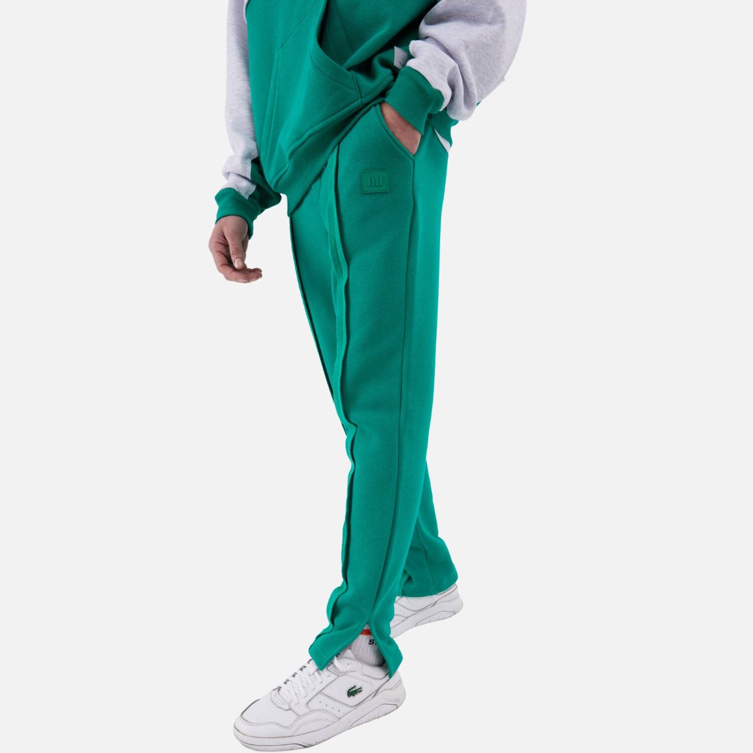 Jogger Jogginghose Baumwolle Cotton Oversize Fit Unisex (L) Grün
