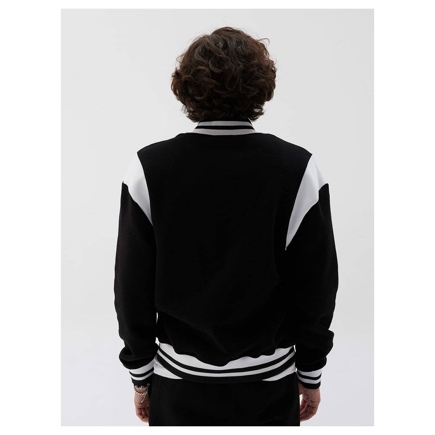 Ossy Homer Basic Jacket Baseballjacke Baumwolle Herren Unisex Jacke S Schwarz