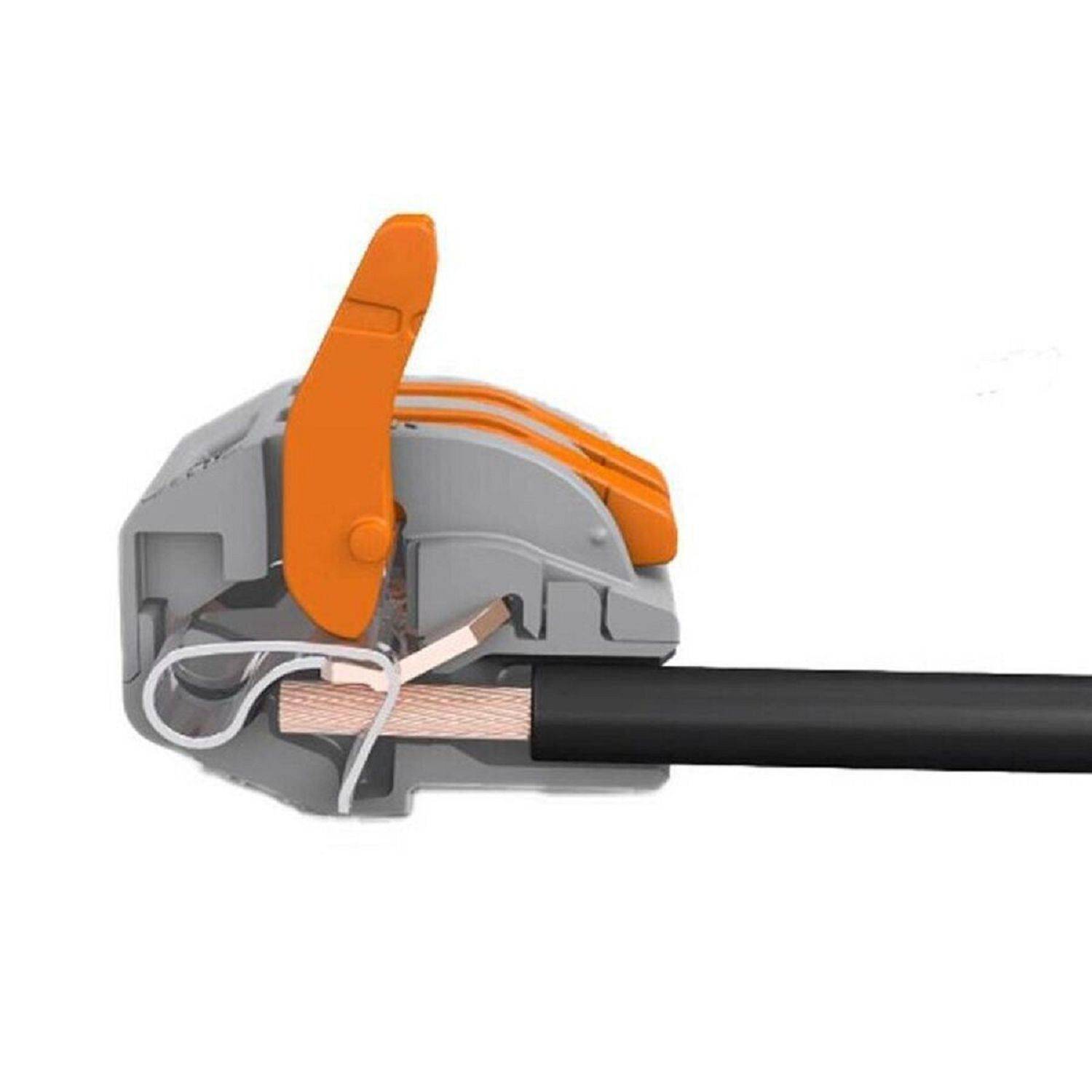 Verbindungsklemme Verbindungsdosenklemme 3-fach mit Hebel isolierendes Kunststoffgehäuse 100 Stück