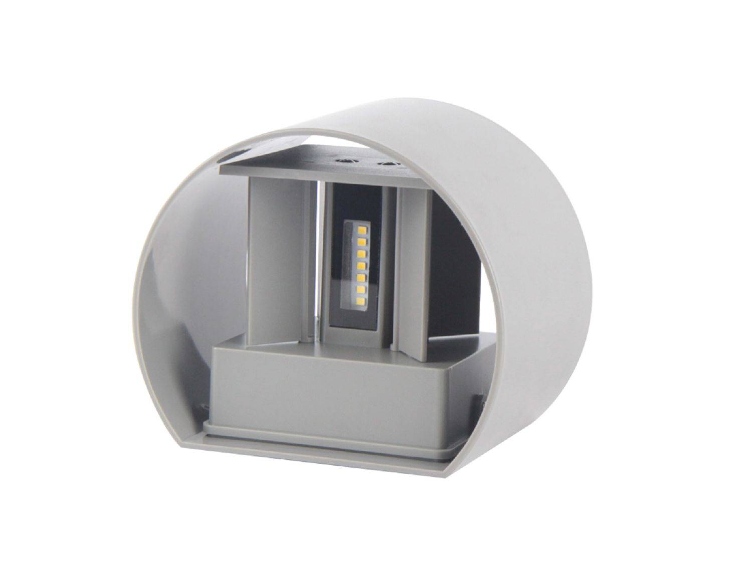 LED line LITE CILINDER Außenwandleuchte 4000K Neutralweiß SMD2835 IP54 Grau