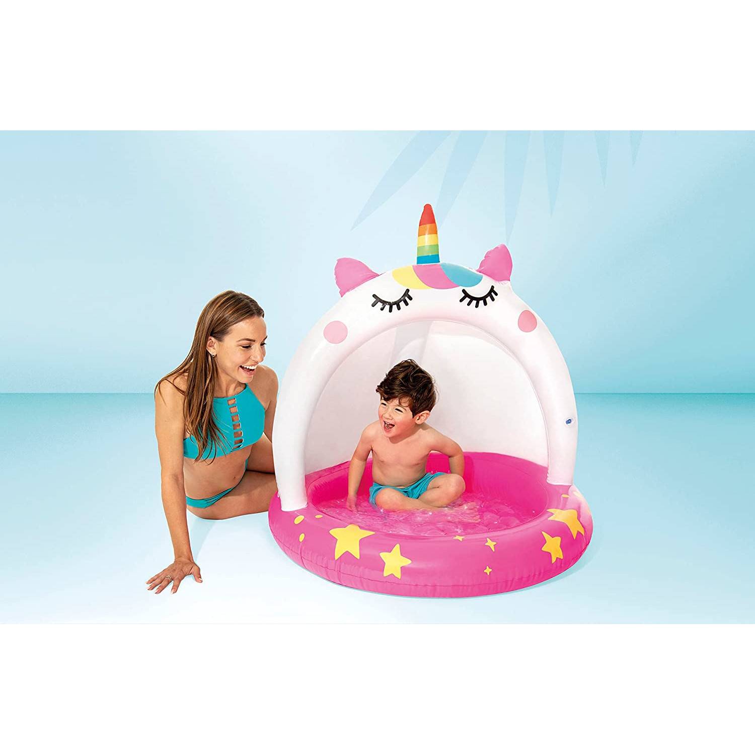 INTEX 58438NP - Planschbecken - Caticorn Babypool (102x102cm) Kinderplanschbecken