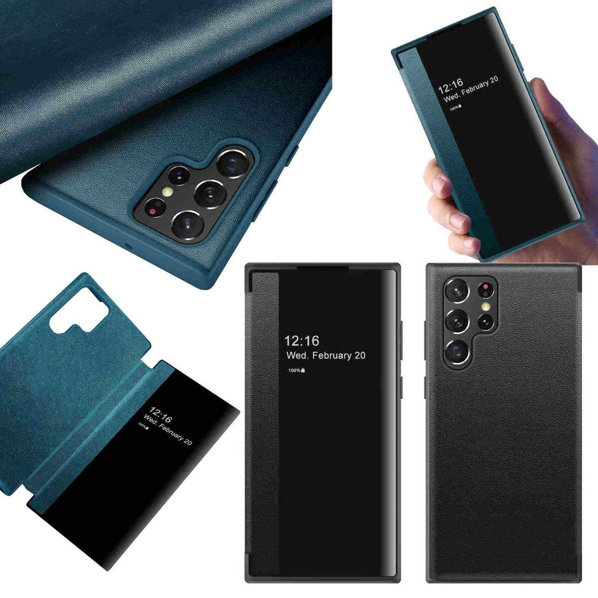 Für Samsung Galaxy S23 Ultra View Mirror Smartcover Wake UP Funktion