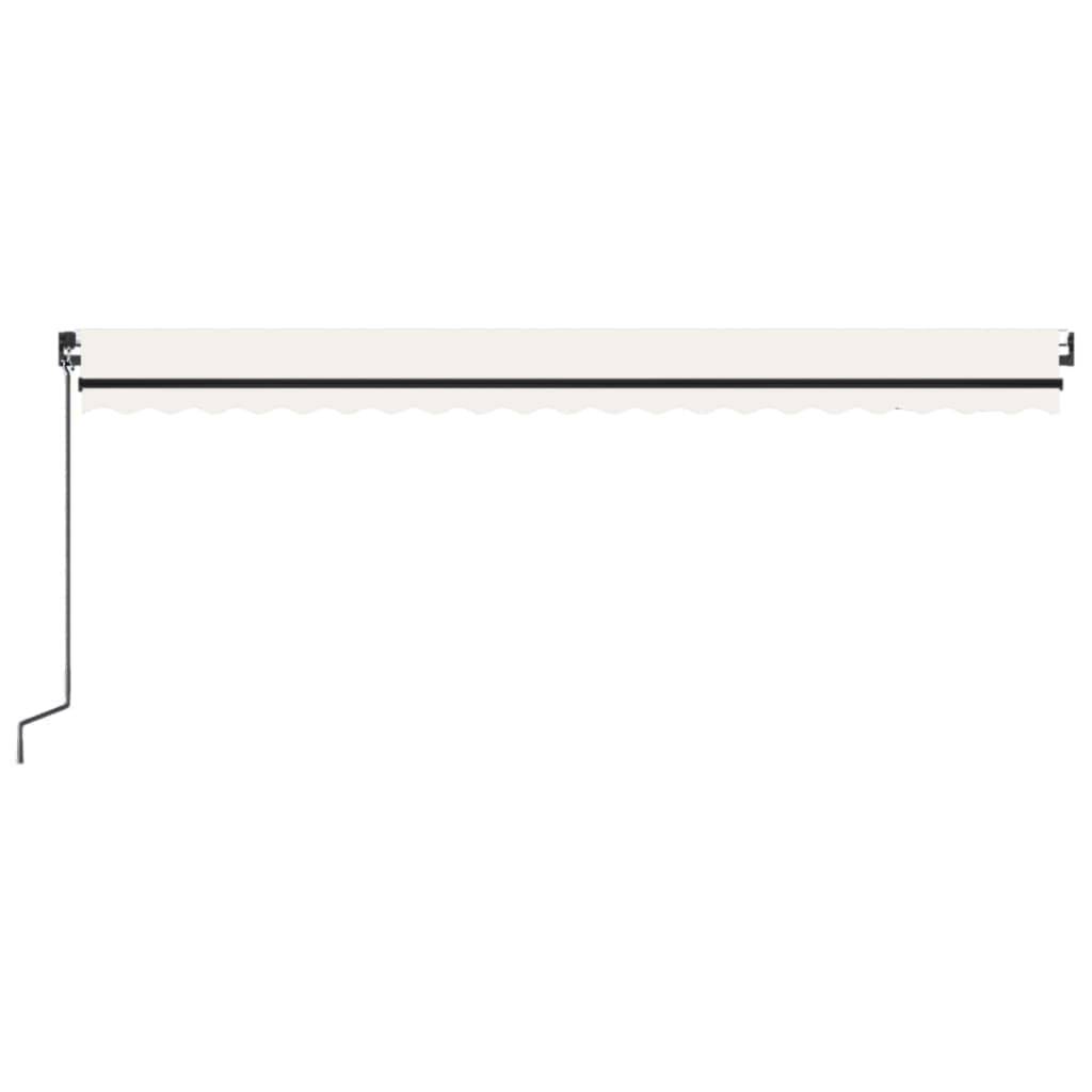 vidaXL Markise Manuell Einziehbar 500x300 cm Creme