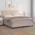 vidaXL Boxspringbett Matratze Cappuccino-Braun 180x200 cm Kunstleder vidaXL Boxspringbett Matratze Cappuccino-Braun 180x200 cm Kunstleder