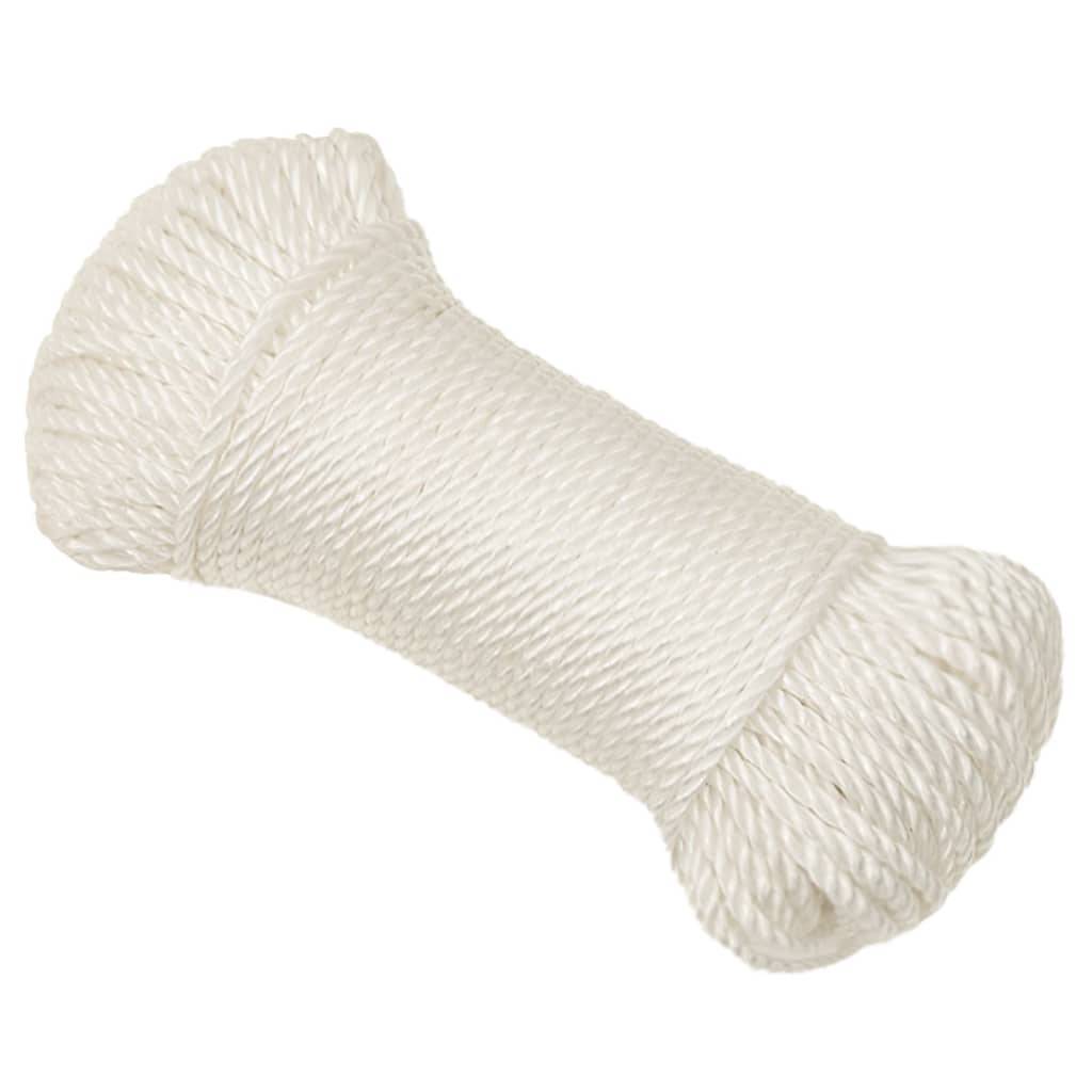 vidaXL Arbeitsseil Weiß 3 mm 25 m Polypropylen