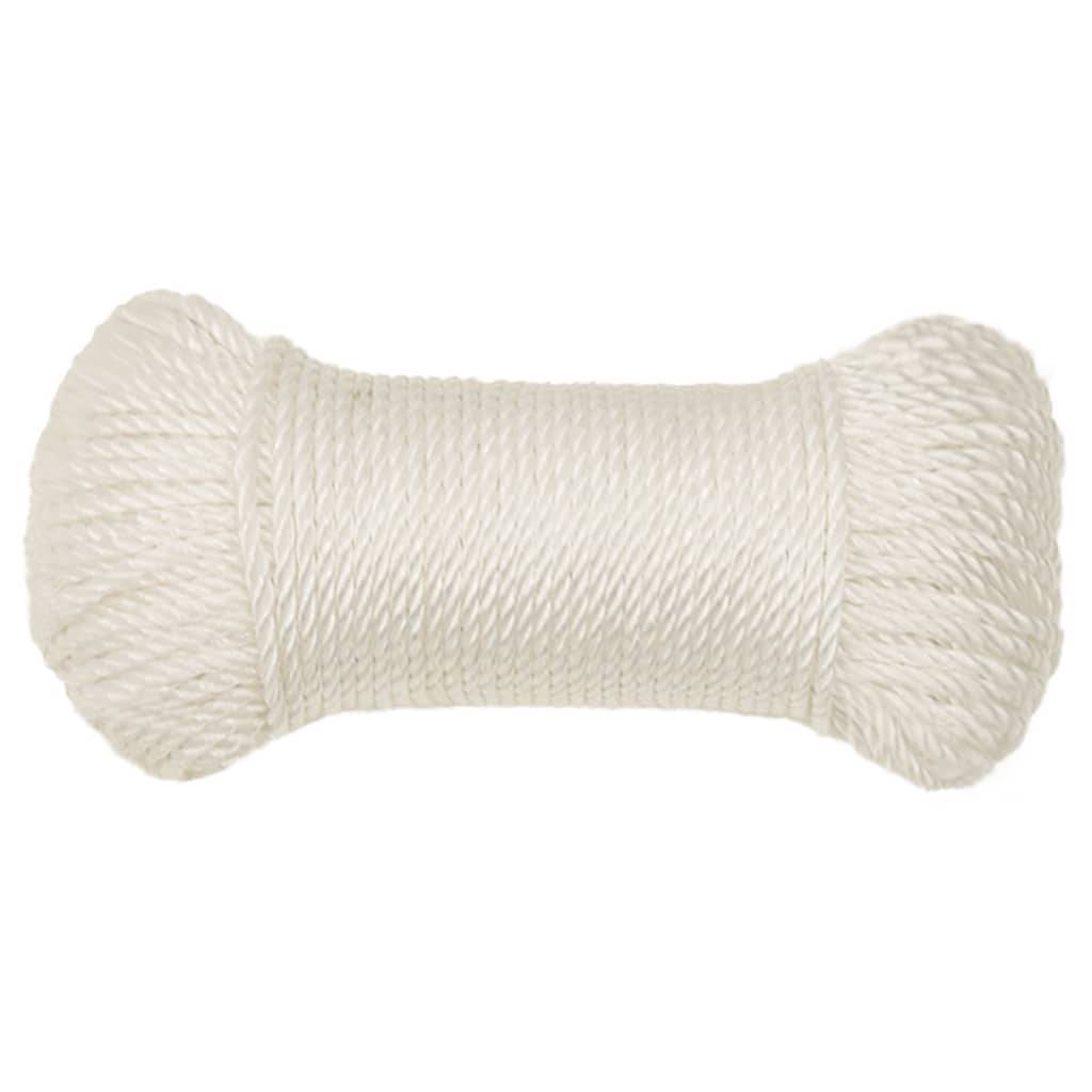 vidaXL Arbeitsseil Weiß 6 mm 250 m Polypropylen