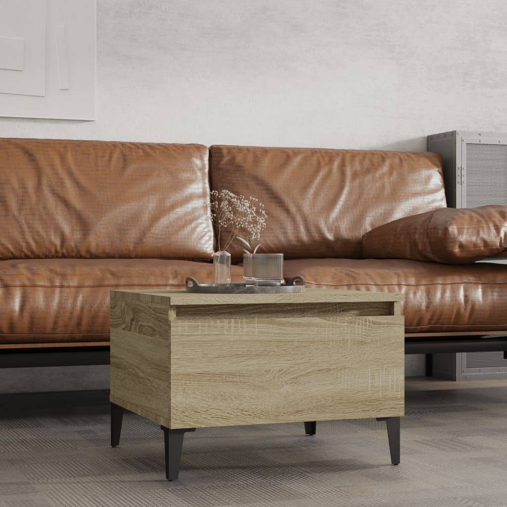 vidaXL Beistelltisch Sonoma-Eiche 50x46x35 cm Holzwerkstoff