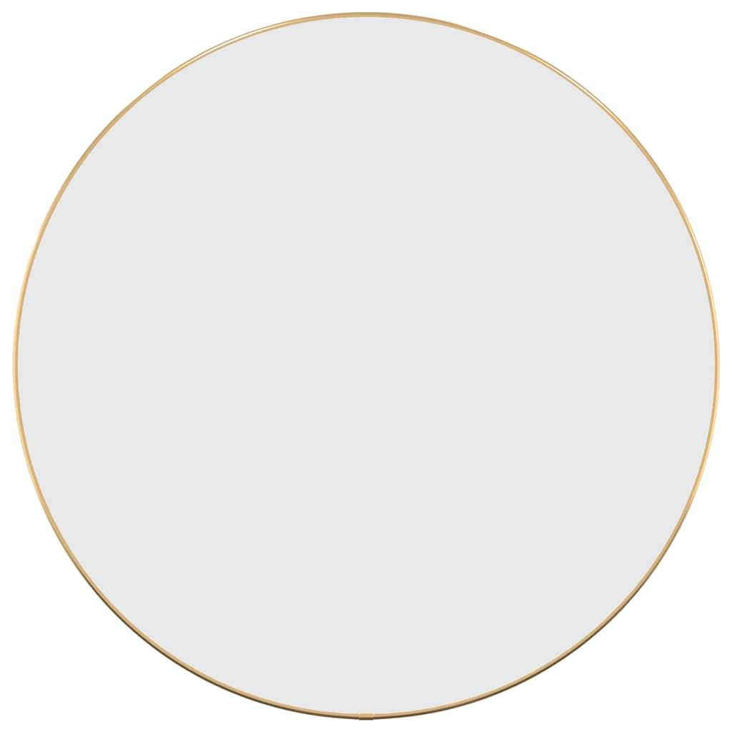 vidaXL Wandspiegel Golden Ø 60 cm Rund