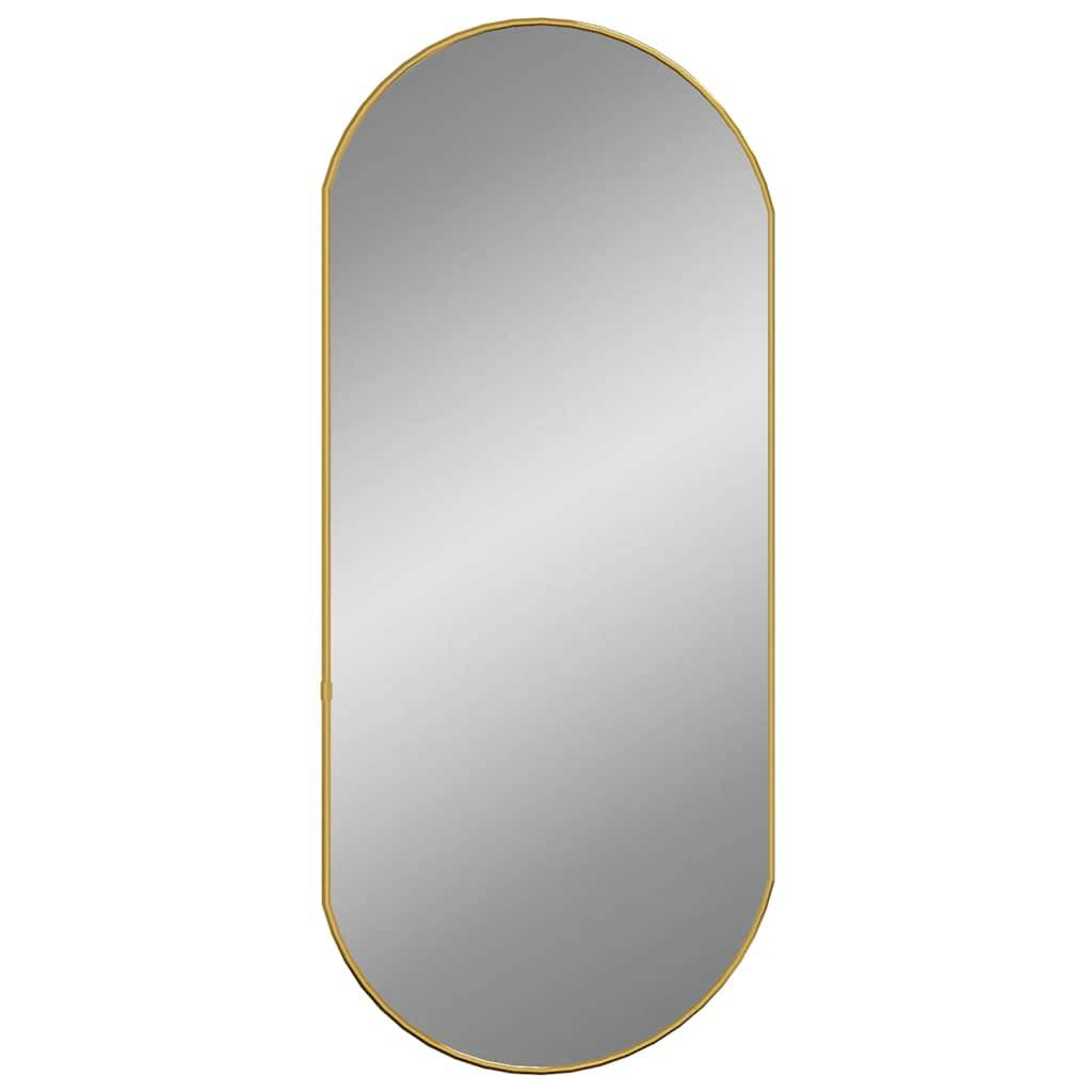 vidaXL Wandspiegel Golden 80x35 cm Oval
