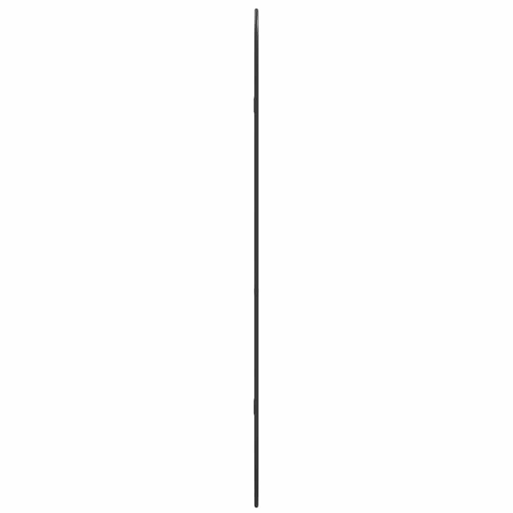 vidaXL Wandspiegel Schwarz 100x45 cm Oval