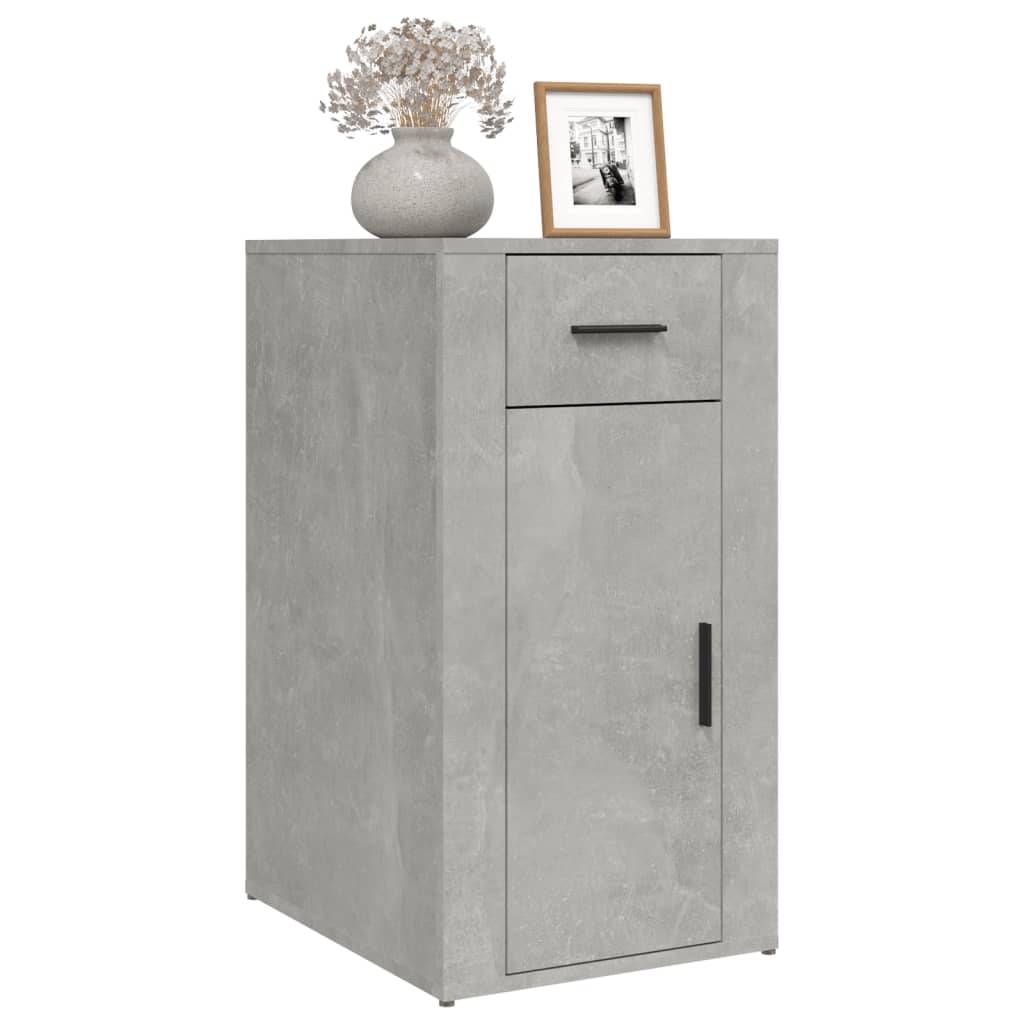 vidaXL Büroschrank Betongrau 40x49x75 cm Holzwerkstoff
