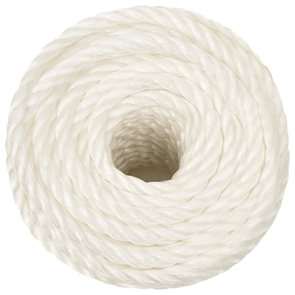 vidaXL Arbeitsseil Weiß 10 mm 25 m Polypropylen