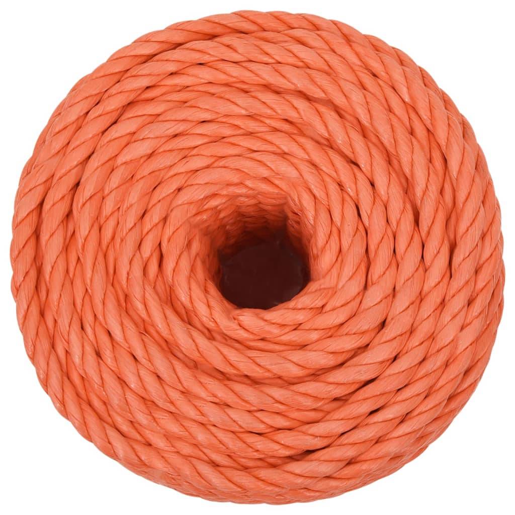 vidaXL Arbeitsseil Orange 10 mm 25 m Polypropylen