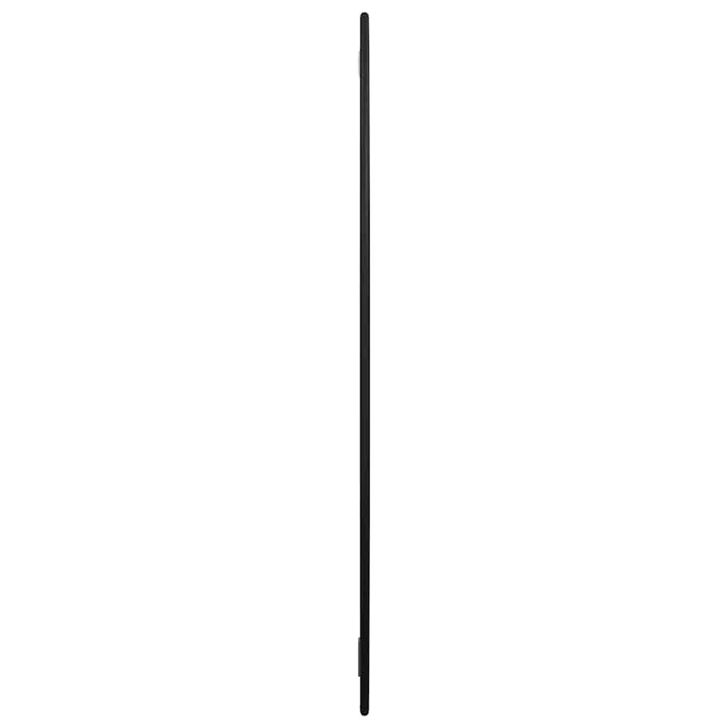 vidaXL Wandspiegel Schwarz Ø 60 cm Rund