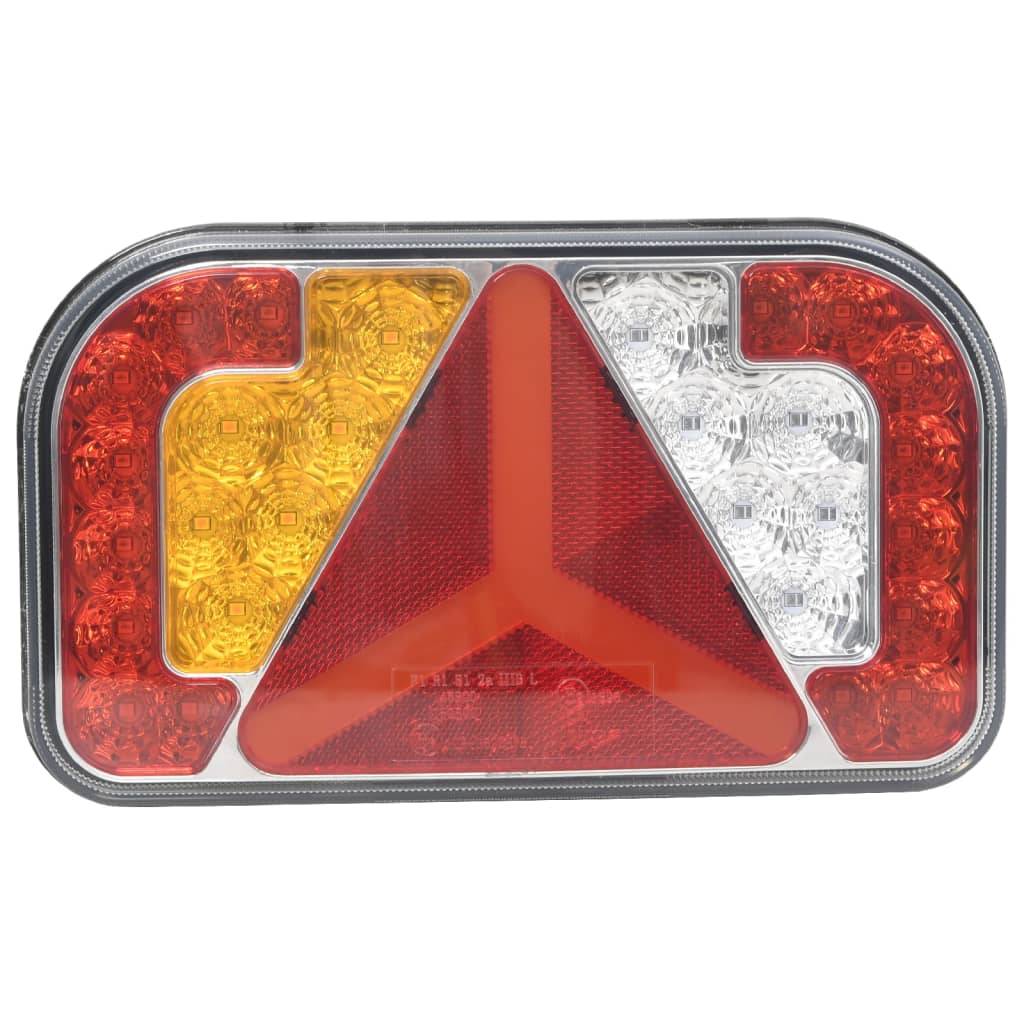 vidaXL Anhängerleuchten 2 Stk. Rot 24x5x14,5 cm 12V LED-Leuchtmittel