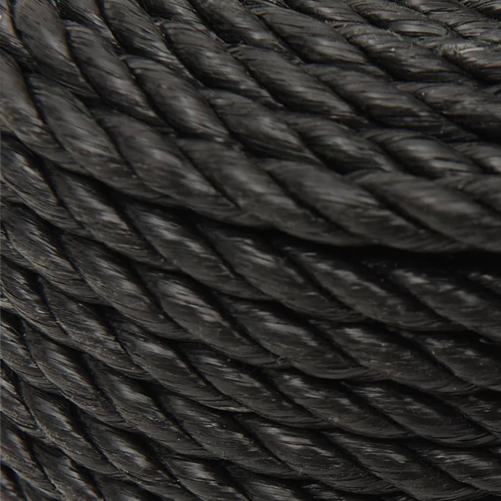 vidaXL Arbeitsseil Schwarz 20 mm 100 m Polypropylen