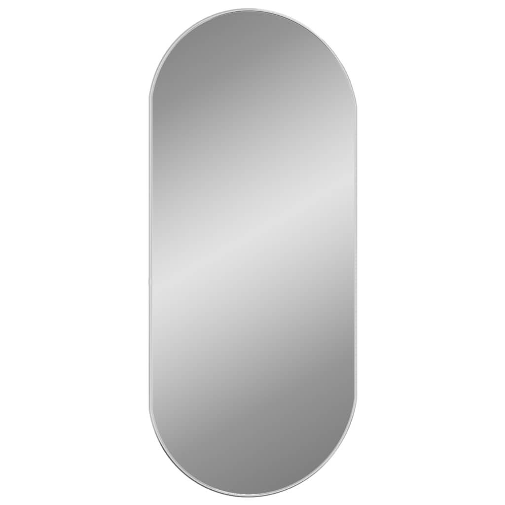 vidaXL Wandspiegel Silbern 100x45 cm Oval