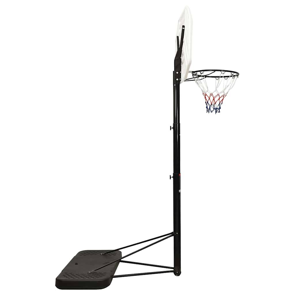 vidaXL Basketballständer Weiß 258-363 cm Polyethylen