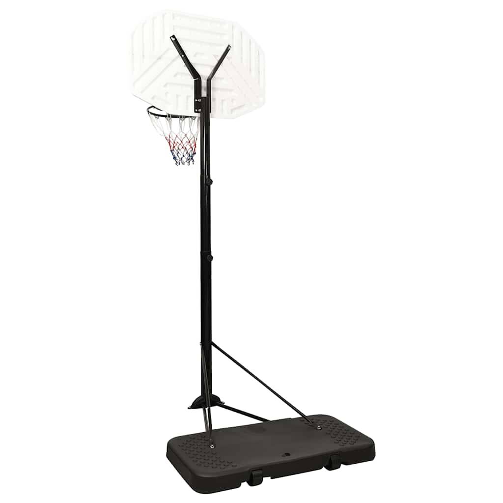 vidaXL Basketballständer Weiß 258-363 cm Polyethylen