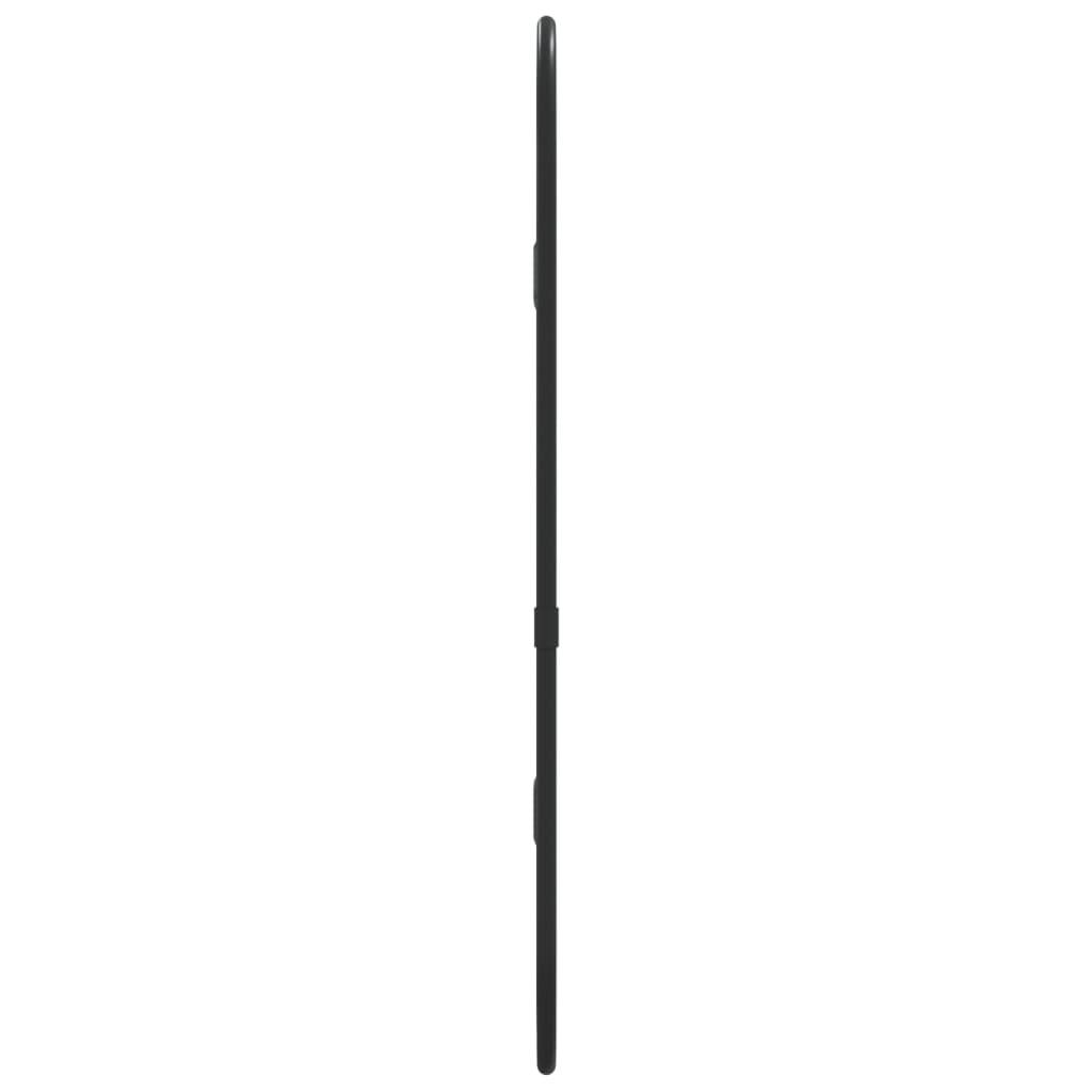 vidaXL Wandspiegel Schwarz 40x15 cm Oval
