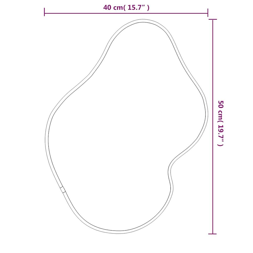 vidaXL Wandspiegel Golden 50x40 cm