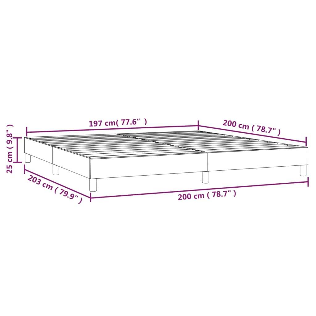 vidaXL Bettgestell ohne Matratze Dunkelgrün 200x200 cm Samt